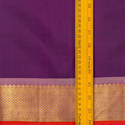 Purple And Pastel Pink Kanchipuram Silk Saree For Festive Wear PV NYC 1777 - Silk Sari - Panjavarnam PV NYC 1777