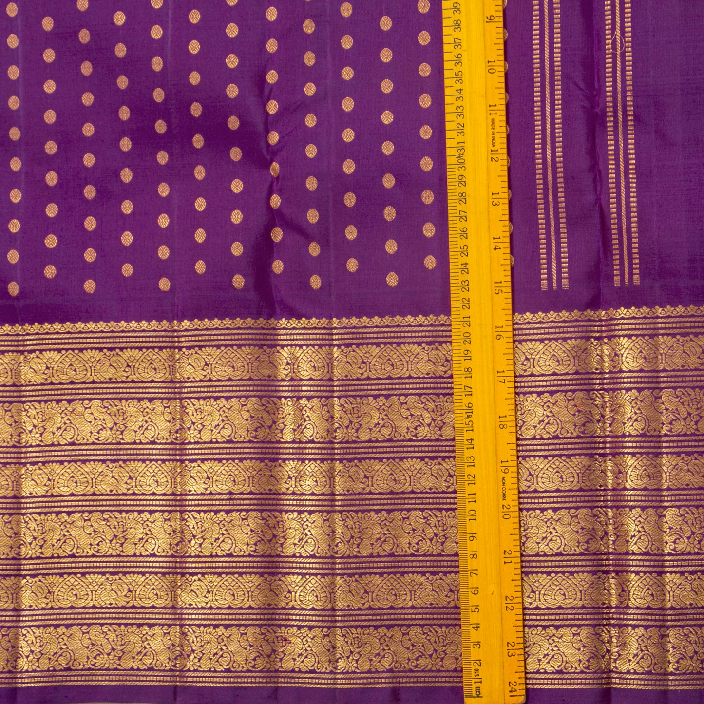 Magenta Kanchipuram Silk Saree For Festive Wear PV NYC 1788