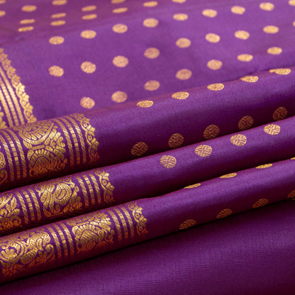 Magenta Kanchipuram Silk Saree For Festive Wear PV NYC 1788