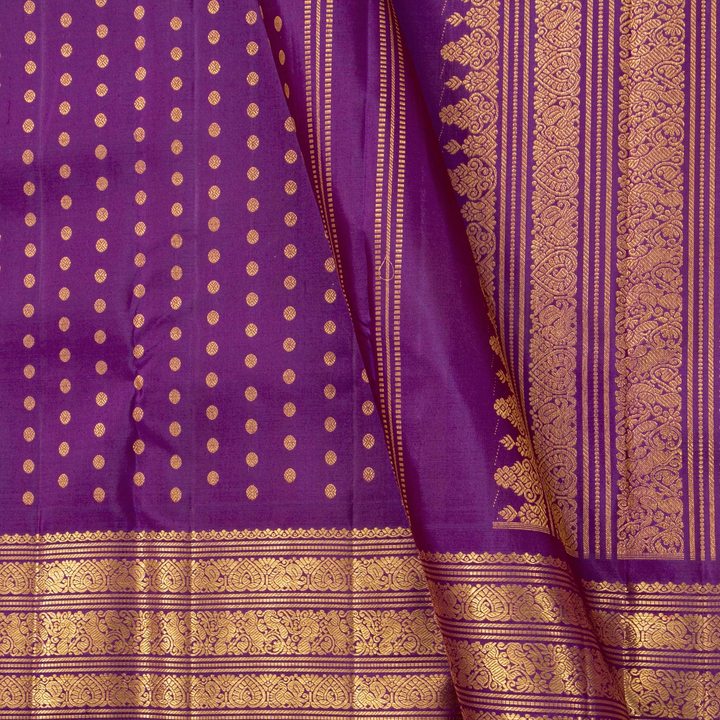 Magenta Kanchipuram Silk Saree For Festive Wear PV NYC 1788