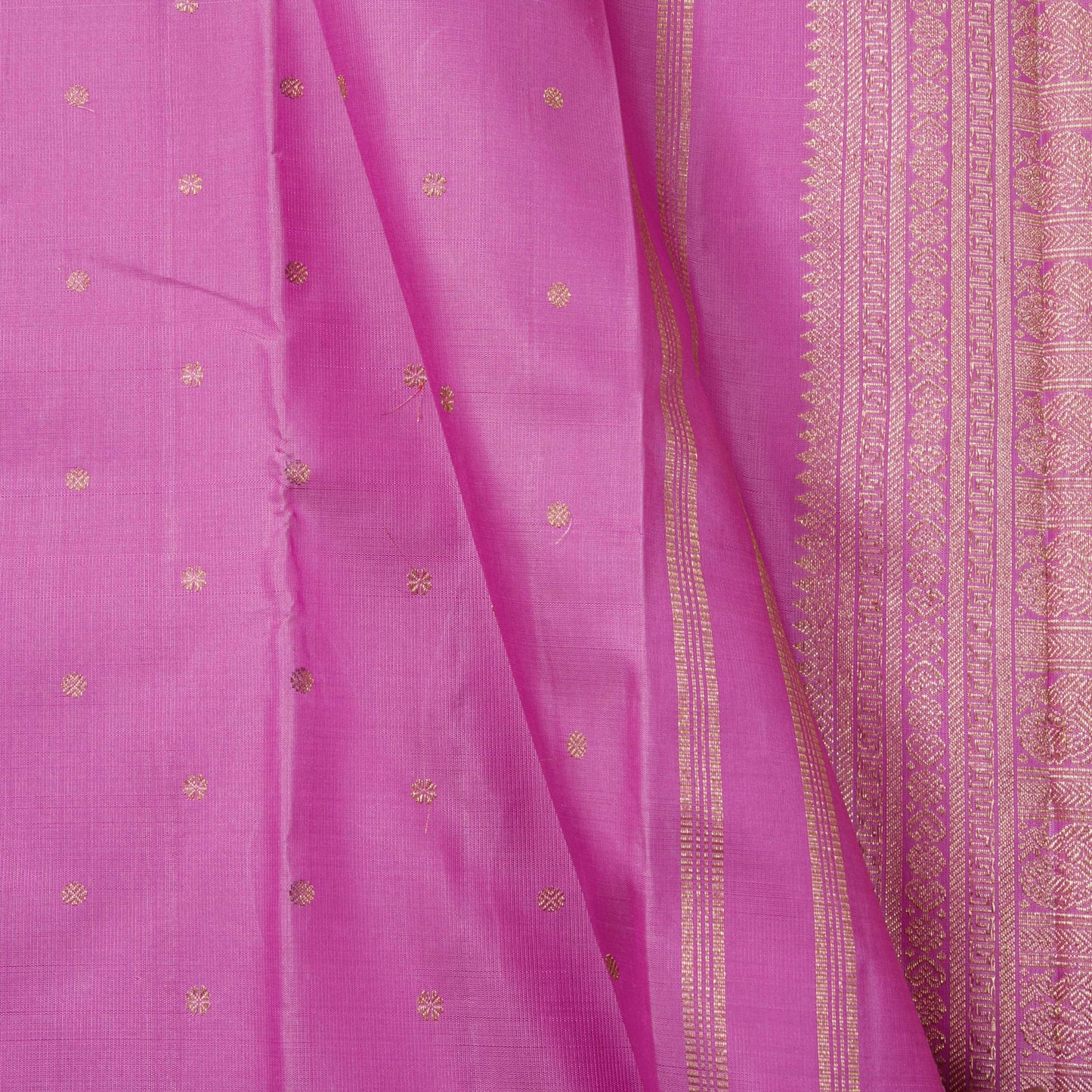 Pink Kanchipuram Silk Saree For Festive Wear PV NYC 1784 - Silk Sari - Panjavarnam PV NYC 1784