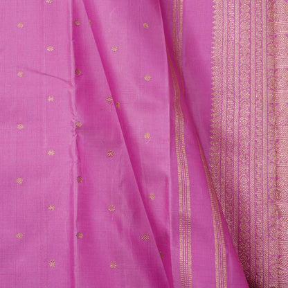 Pink Kanchipuram Silk Saree For Festive Wear PV NYC 1784 - Silk Sari - Panjavarnam PV NYC 1784