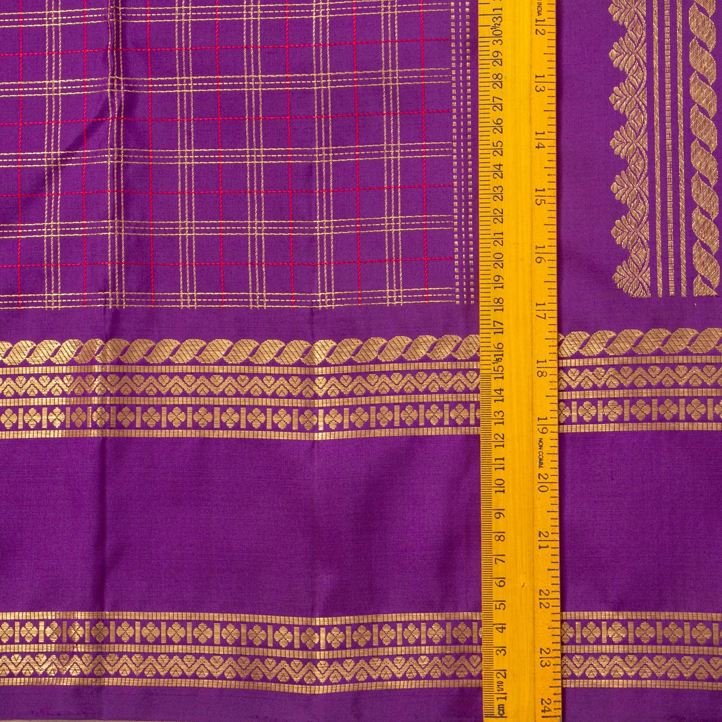 Magenta Kanchipuram Silk Saree For Wedding Wear PV NYC 1771 - Silk Sari - Panjavarnam PV NYC 1771