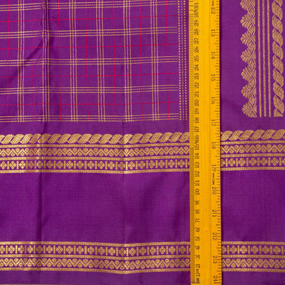 Magenta Kanchipuram Silk Saree For Wedding Wear PV NYC 1771 - Silk Sari - Panjavarnam PV NYC 1771