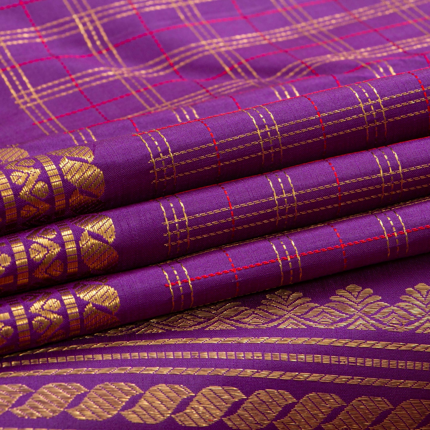 Magenta Kanchipuram Silk Saree For Wedding Wear PV NYC 1771 - Silk Sari - Panjavarnam PV NYC 1771