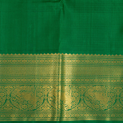 Mayilkazhuthu Blue And Green Kanchipuram Silk Saree For Festive Wear PV NYC 1930 - Silk Sari - Panjavarnam PV NYC 1930