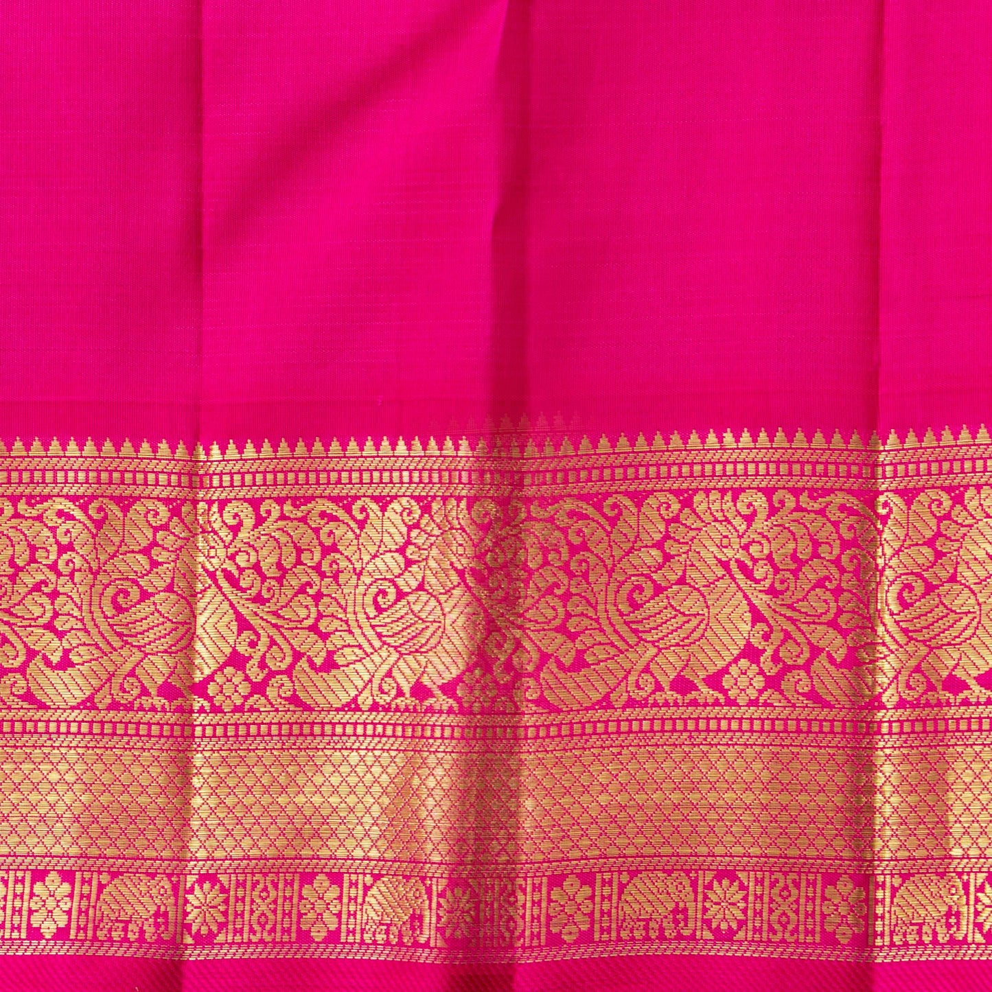 Green And PInk Kanchipuram Silk Saree For Wedding Wear PV NYC 1908 - Silk Sari - Panjavarnam PV NYC 1908