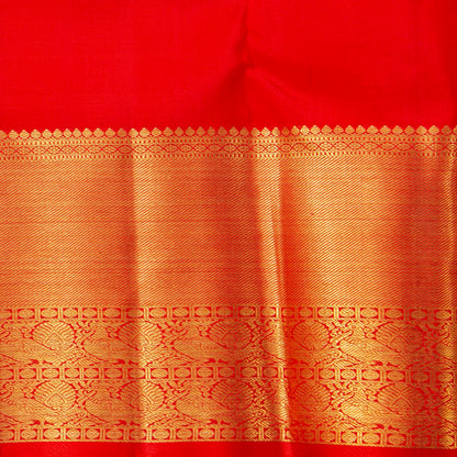 Off White Kanchipuram Silk Saree For Wedding Wear PV NYC 1926 - Silk Sari - Panjavarnam PV NYC 1926