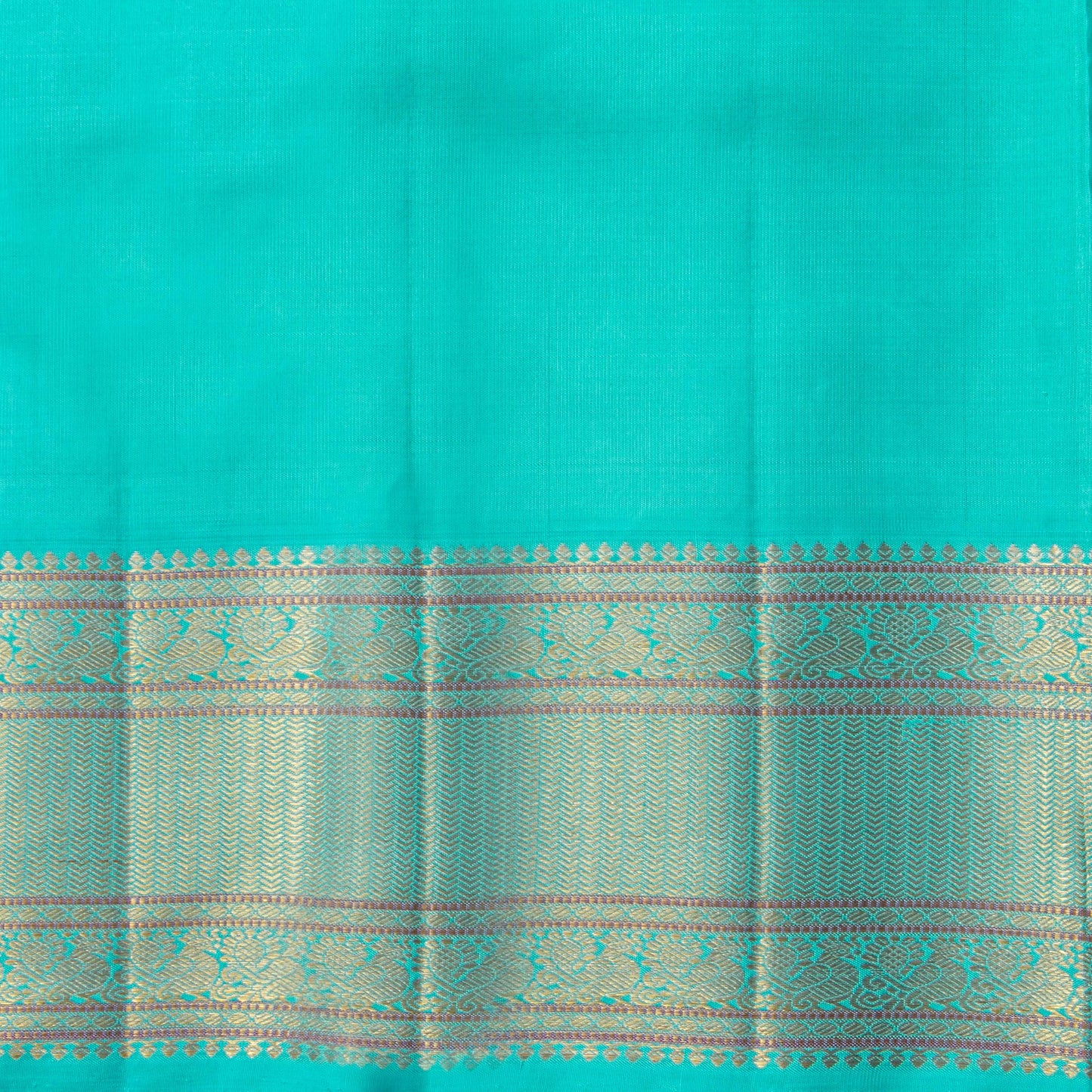 Brown And Anantha Blue Kanchipuram Silk Saree For Wedding Wear PV NYC 1920 - Silk Sari - Panjavarnam PV NYC 1920