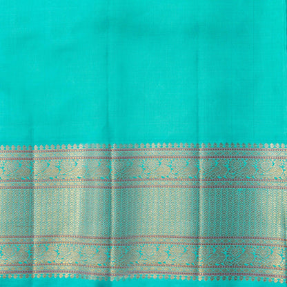 Brown And Anantha Blue Kanchipuram Silk Saree For Wedding Wear PV NYC 1920 - Silk Sari - Panjavarnam PV NYC 1920