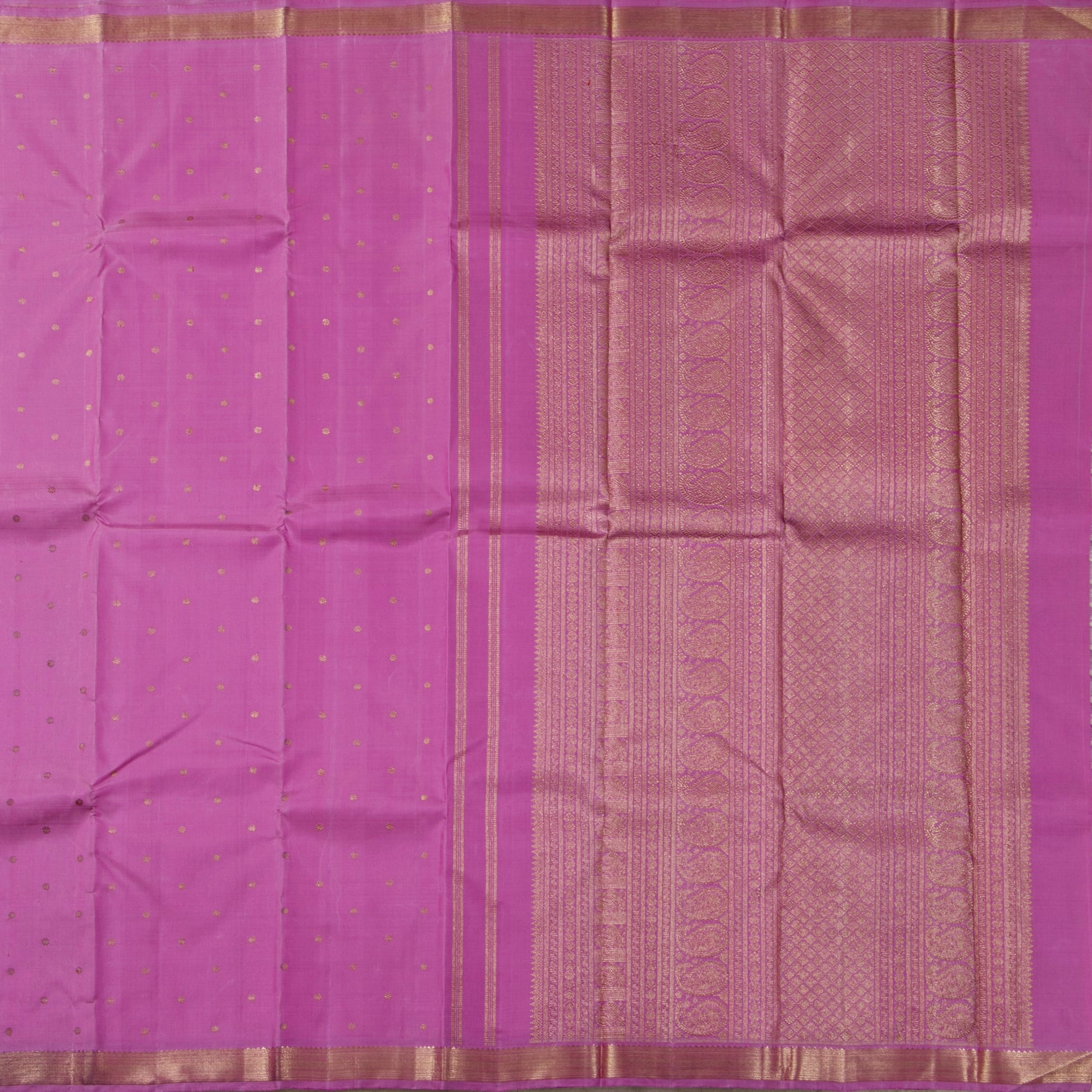 Pink Kanchipuram Silk Saree For Festive Wear PV NYC 1784 - Silk Sari - Panjavarnam PV NYC 1784