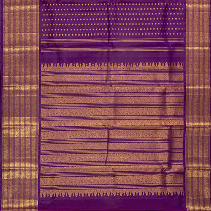 Magenta Kanchipuram Silk Saree For Festive Wear PV NYC 1788