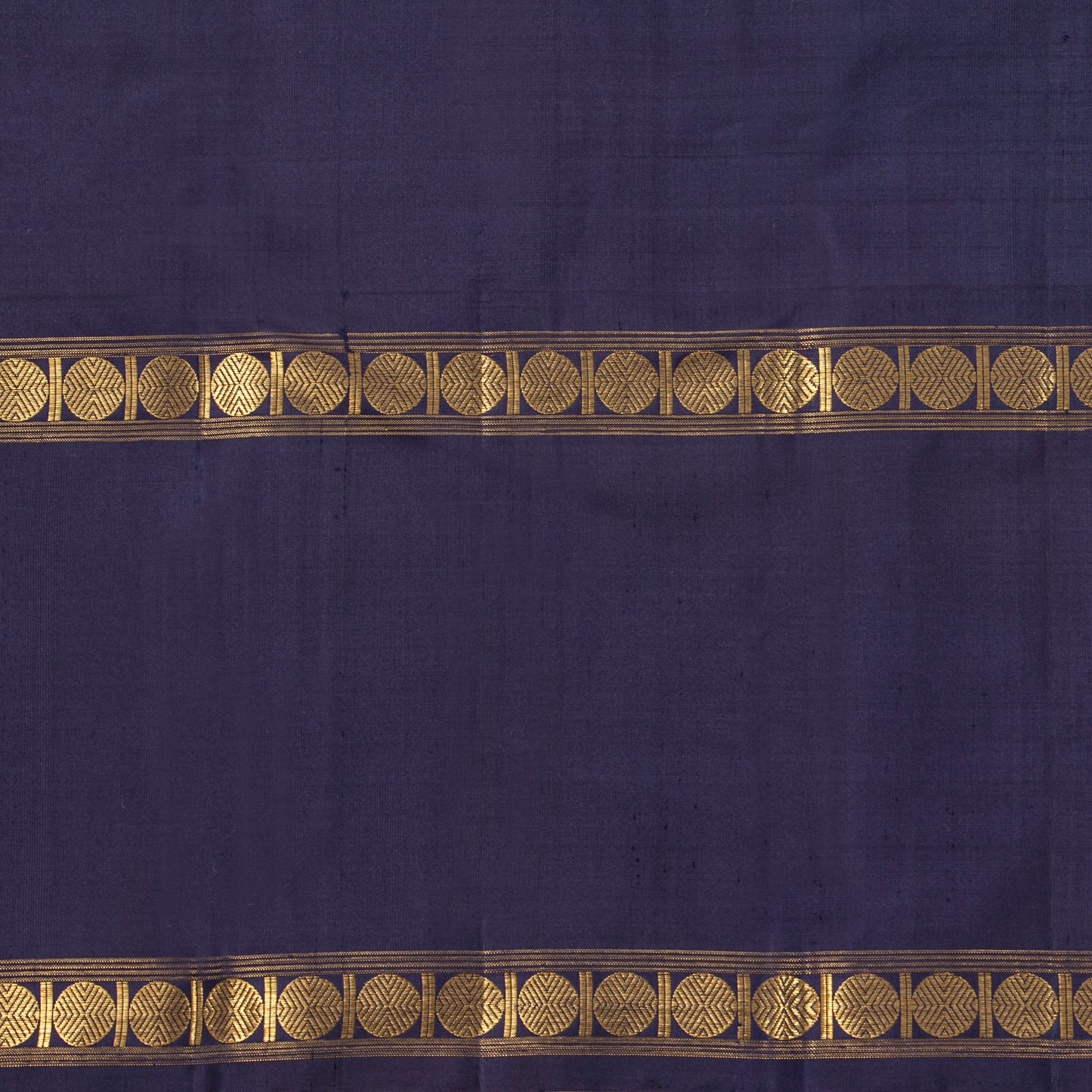 Orange And Navy Blue Kanchipuram Silk Saree For Festive Wear PV NYC 1789 - Silk Sari - Panjavarnam PV NYC 1789