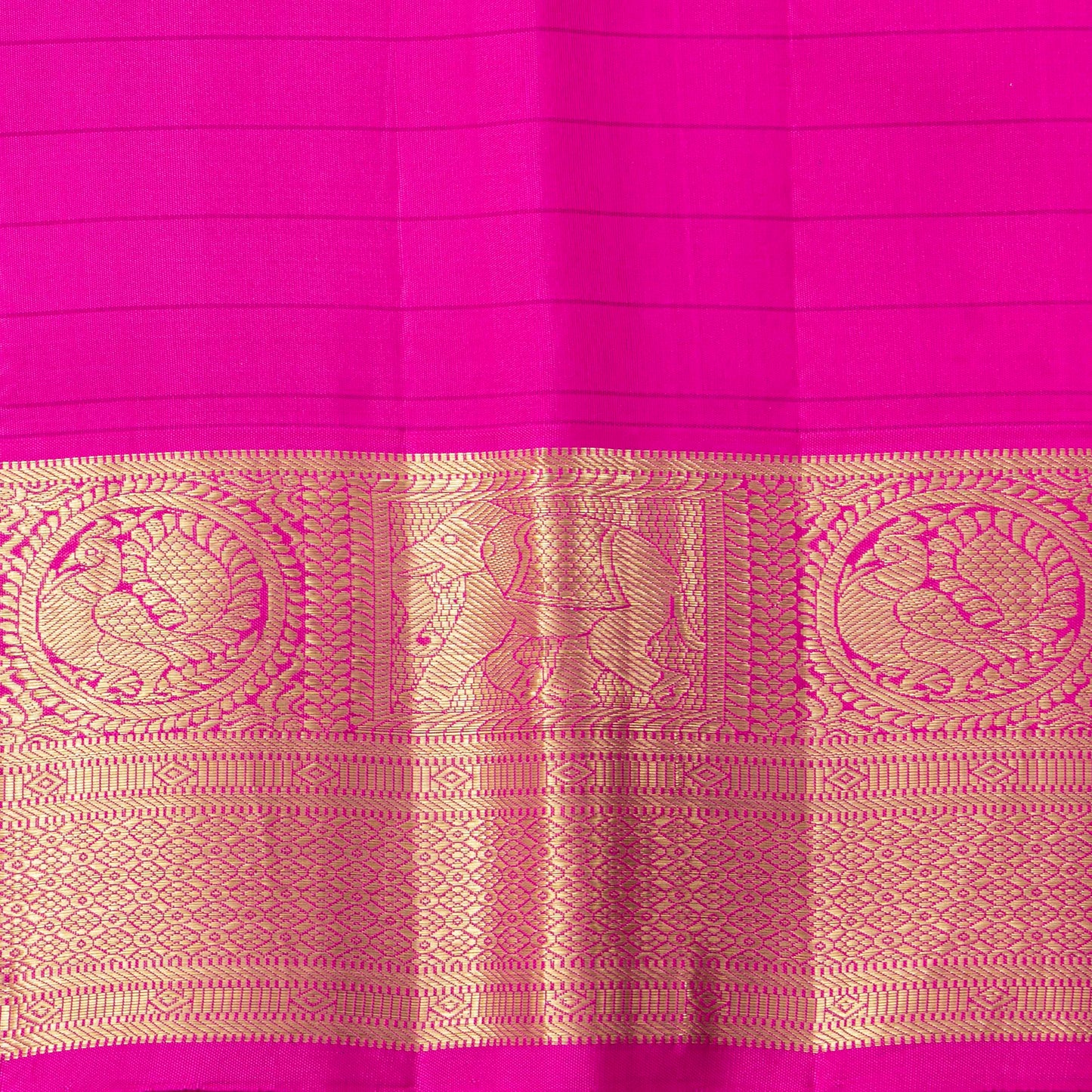 Blue And Pink Kanchipuram Silk Saree For Festive Wear PV NYC 1790 - Silk Sari - Panjavarnam PV NYC 1790