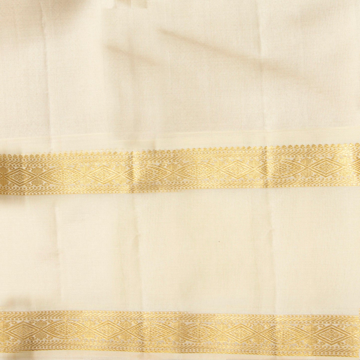 Pink And Off White Kanchipuram Silk Saree For Festive Wear PV NYC 1903 - Silk Sari - Panjavarnam PV NYC 1903