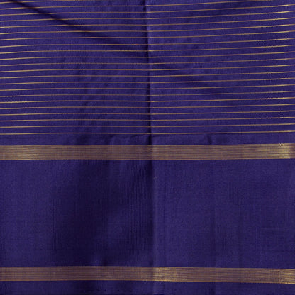 Magenta And Navy Blue Kanchipuram Silk Saree For Festive Wear PV NYC 1787