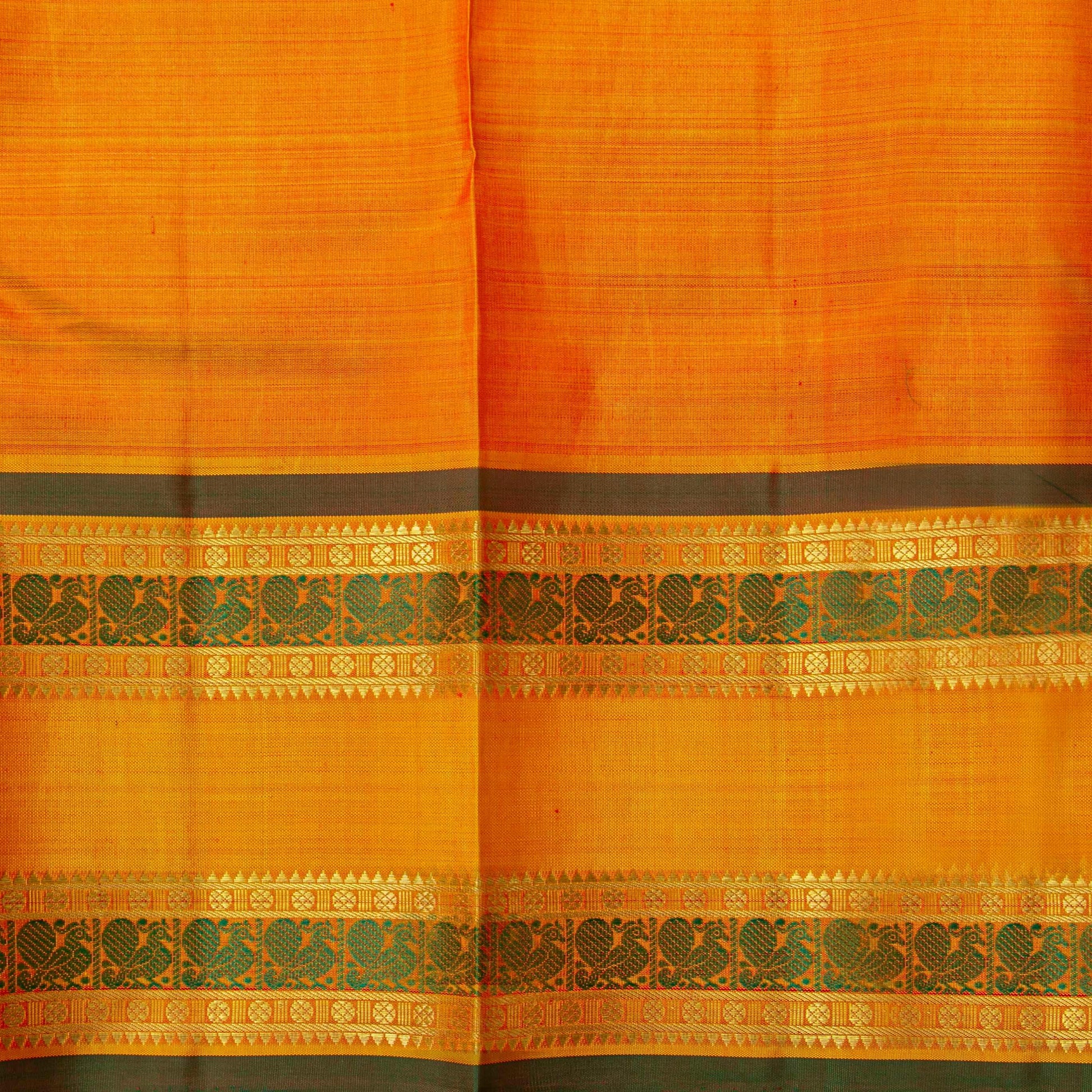 Purple And Orange Kanchipuram Silk Saree With Aiyiram Butta For Wedding Wear PV NYC 1782 - Silk Sari - Panjavarnam PV NYC 1782