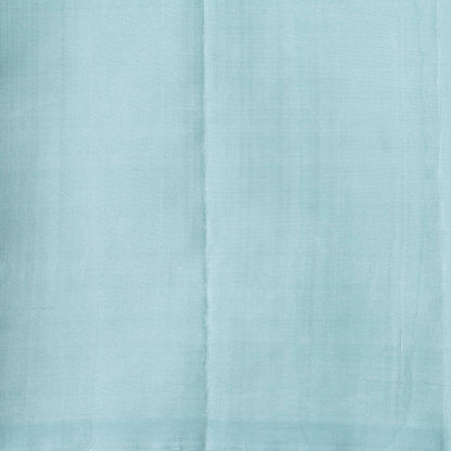 Pastel Green And Blue Kanchipuram Silk Saree With Arai Maadam Zari For Wedding Wear PV NYC 1809