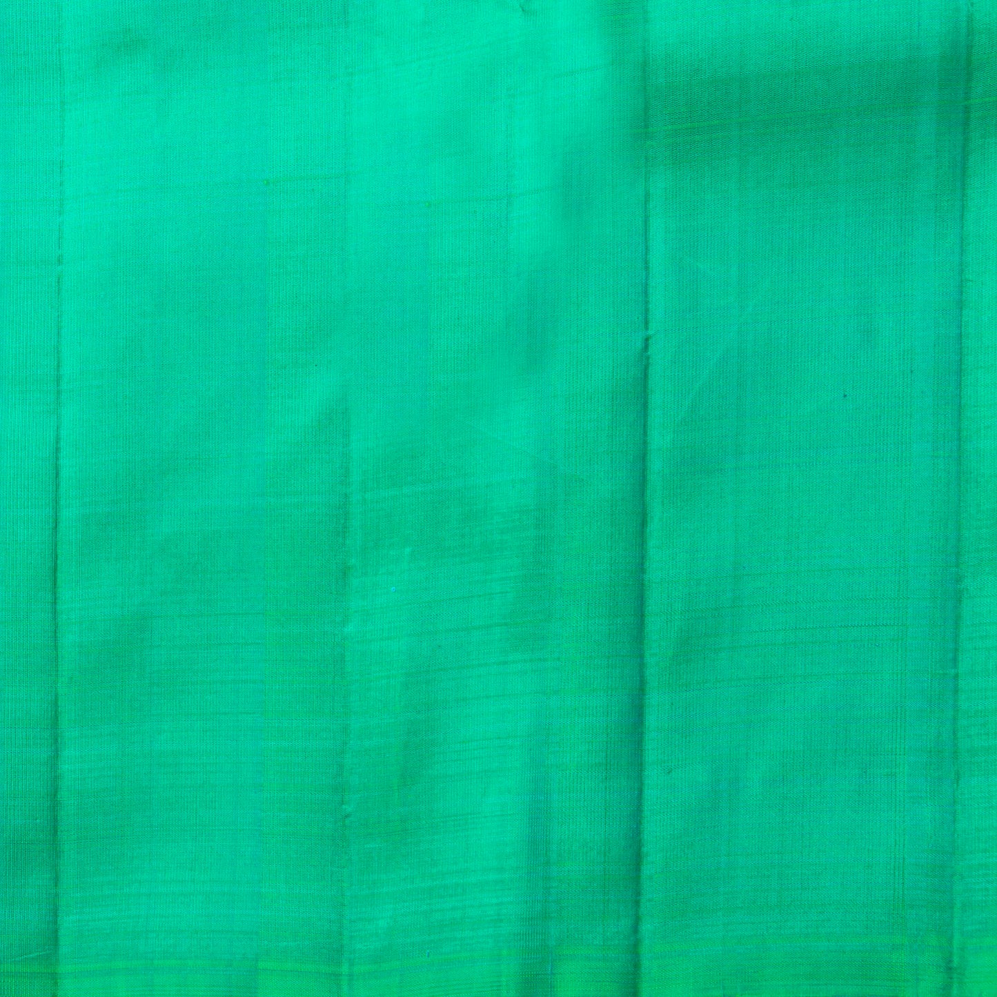 Pink And Turquoise Green Borderless Kanchipuram Silk Saree For Wedding Wear PV NYC 1823