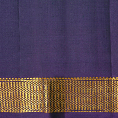 Green And Navy Blue Kanchipuram Silk Saree For Festive Wear PV NYC 1773 - Silk Sari - Panjavarnam PV NYC 1773