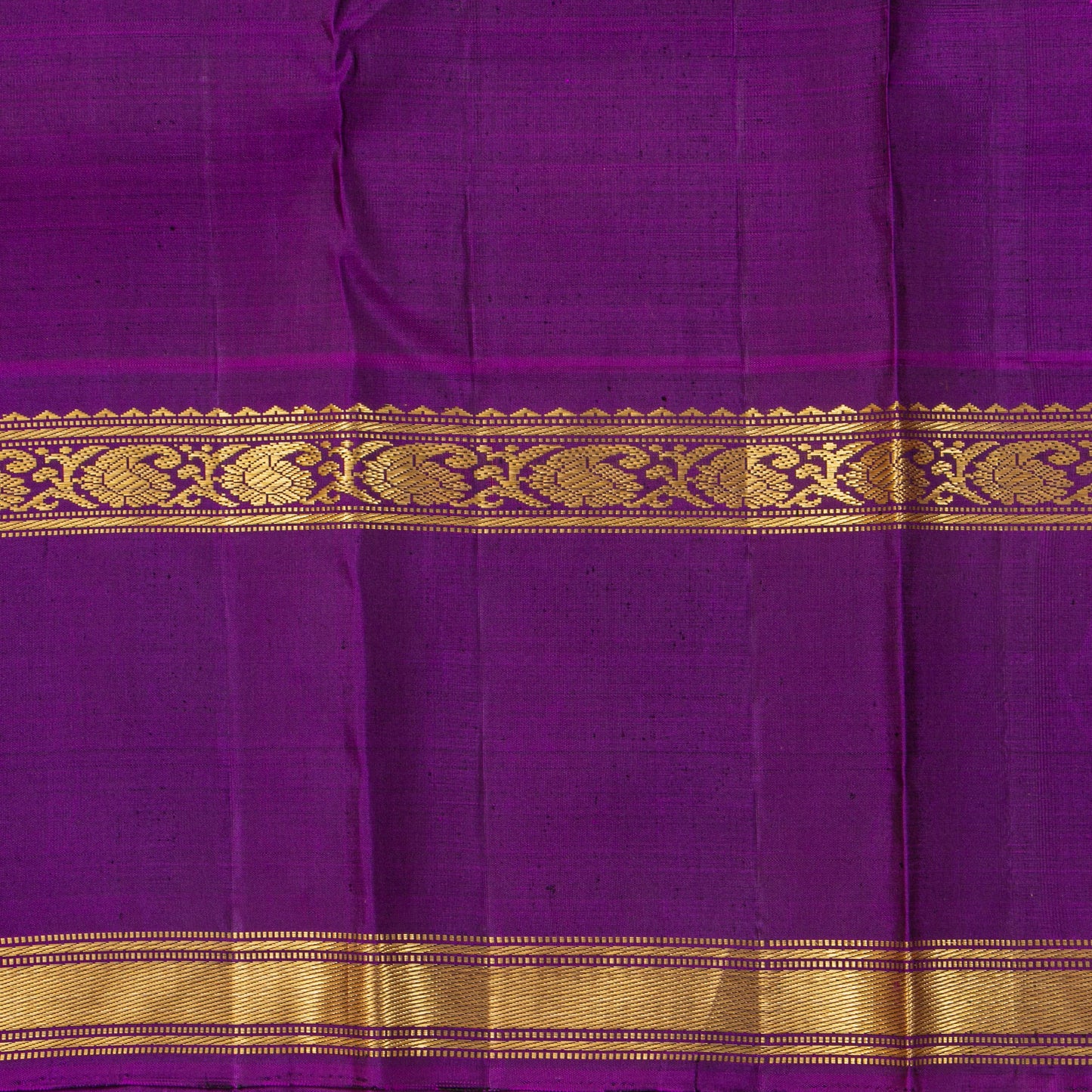 Lotus Pink And Violet Kanchipuram Silk Saree With Korvai Contrast Borders For Festive Wear PV NYC 1824