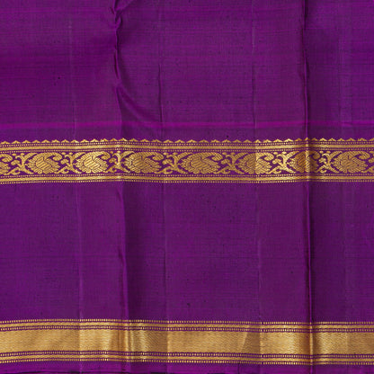 Lotus Pink And Violet Kanchipuram Silk Saree With Korvai Contrast Borders For Festive Wear PV NYC 1824