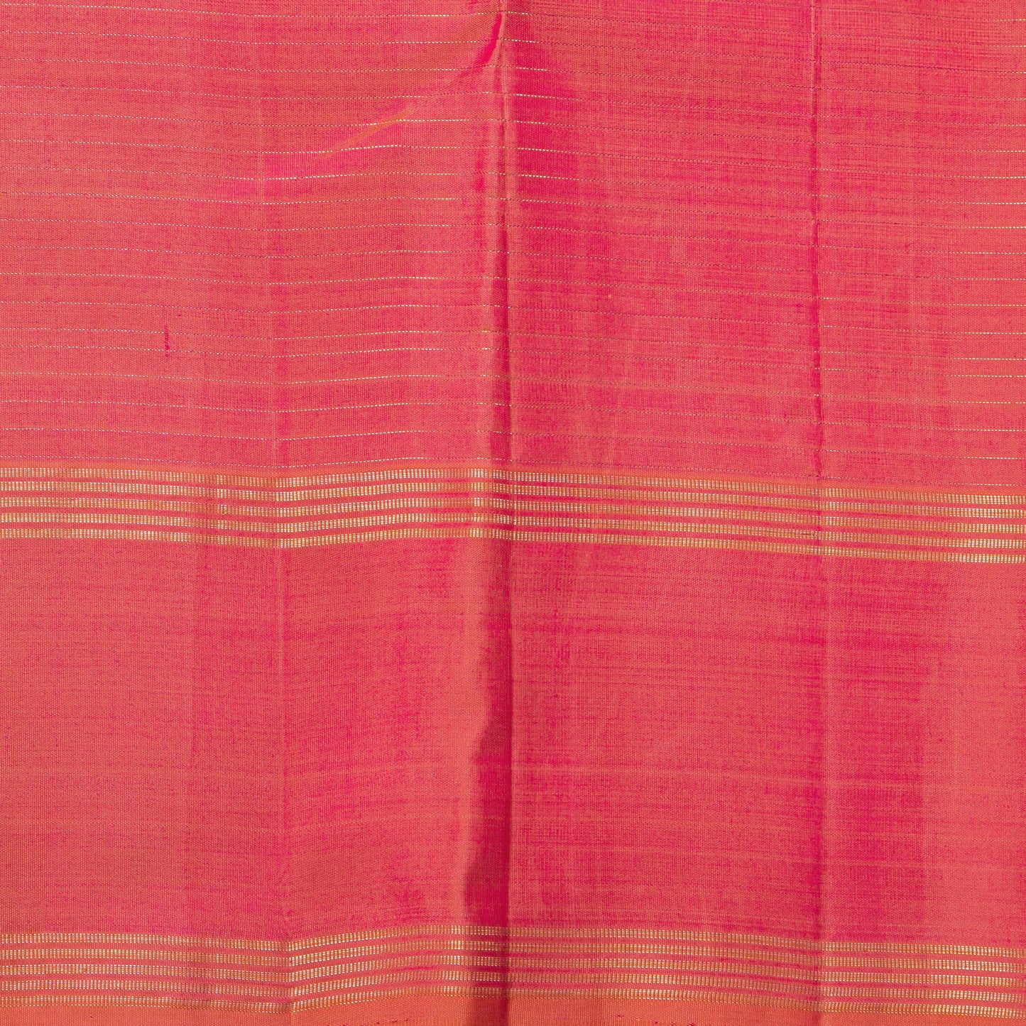 Pastel Pink And Peach Kanchipuram Silk Saree With Zari Checks For Festive Wear PV NYC 1835