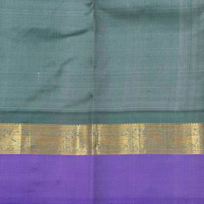 Pastel Peach And Lilac Kanchipuram Silk Saree For Festive Wear PV NYC 1857