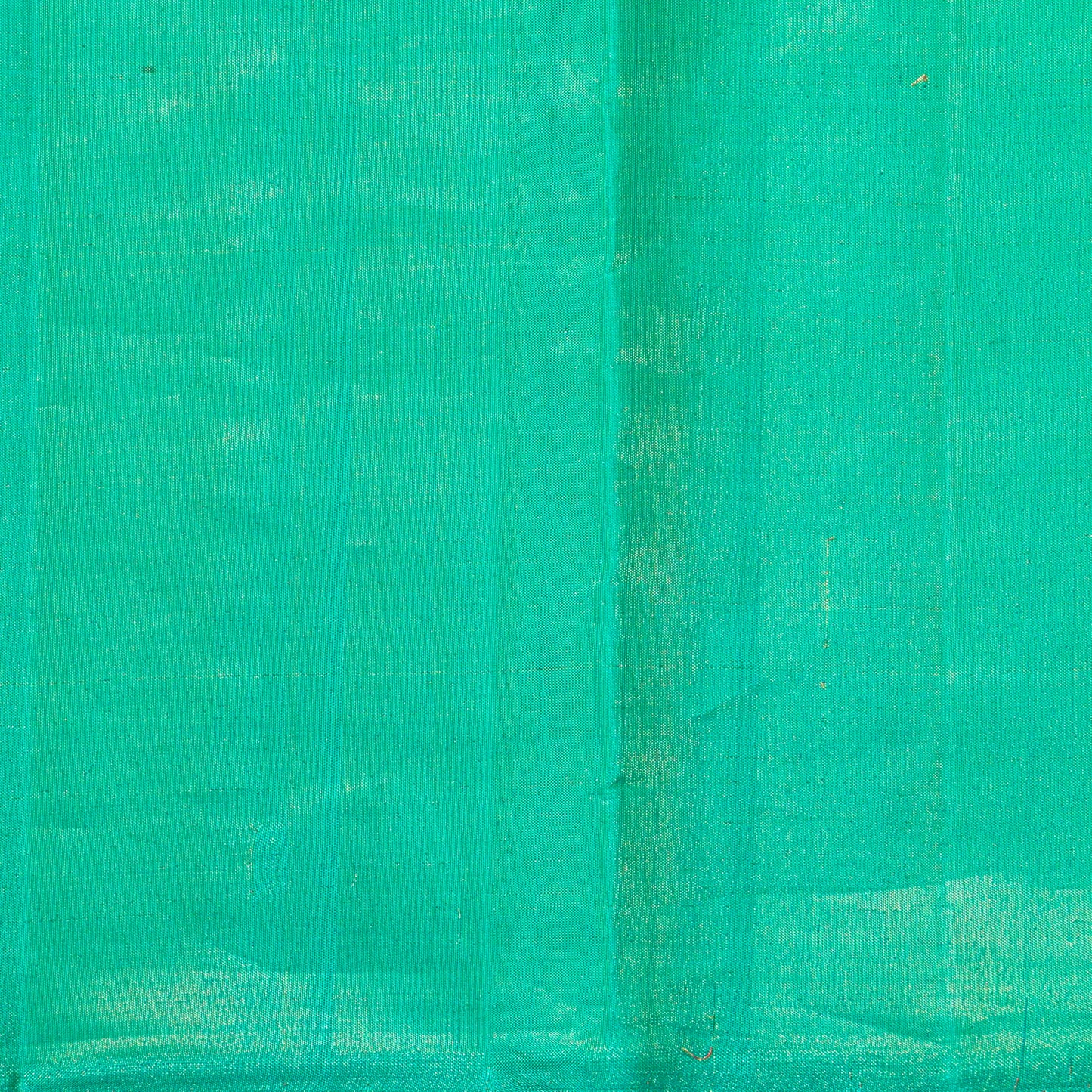 Teal Tissue Kanchipuram Silk Saree Without Border For Festive Wear PV NYC 1853