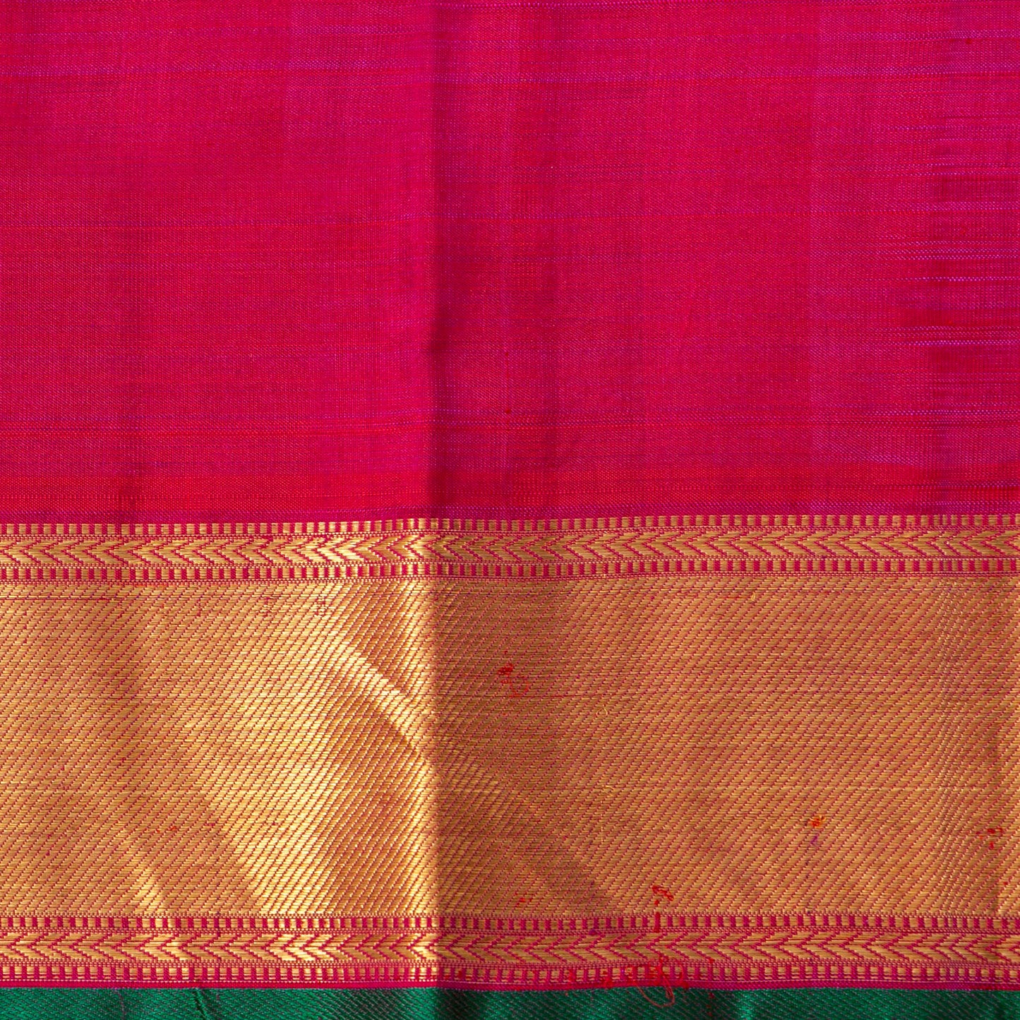 Dark Pink Kanchipuram Silk Saree In Aiyiram Butta Design For Bridal Wear PV NYC 1893