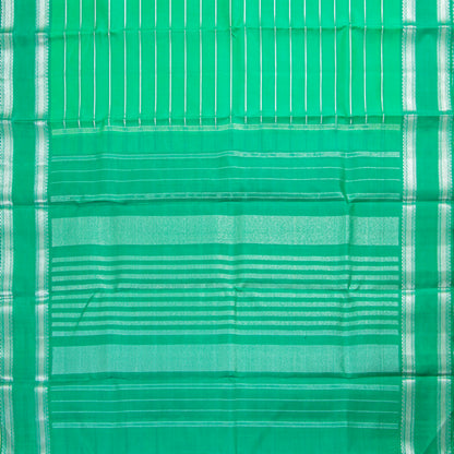 Green And Teal Kanchipuram Silk Saree For Festvie Wear PV NYC 1892