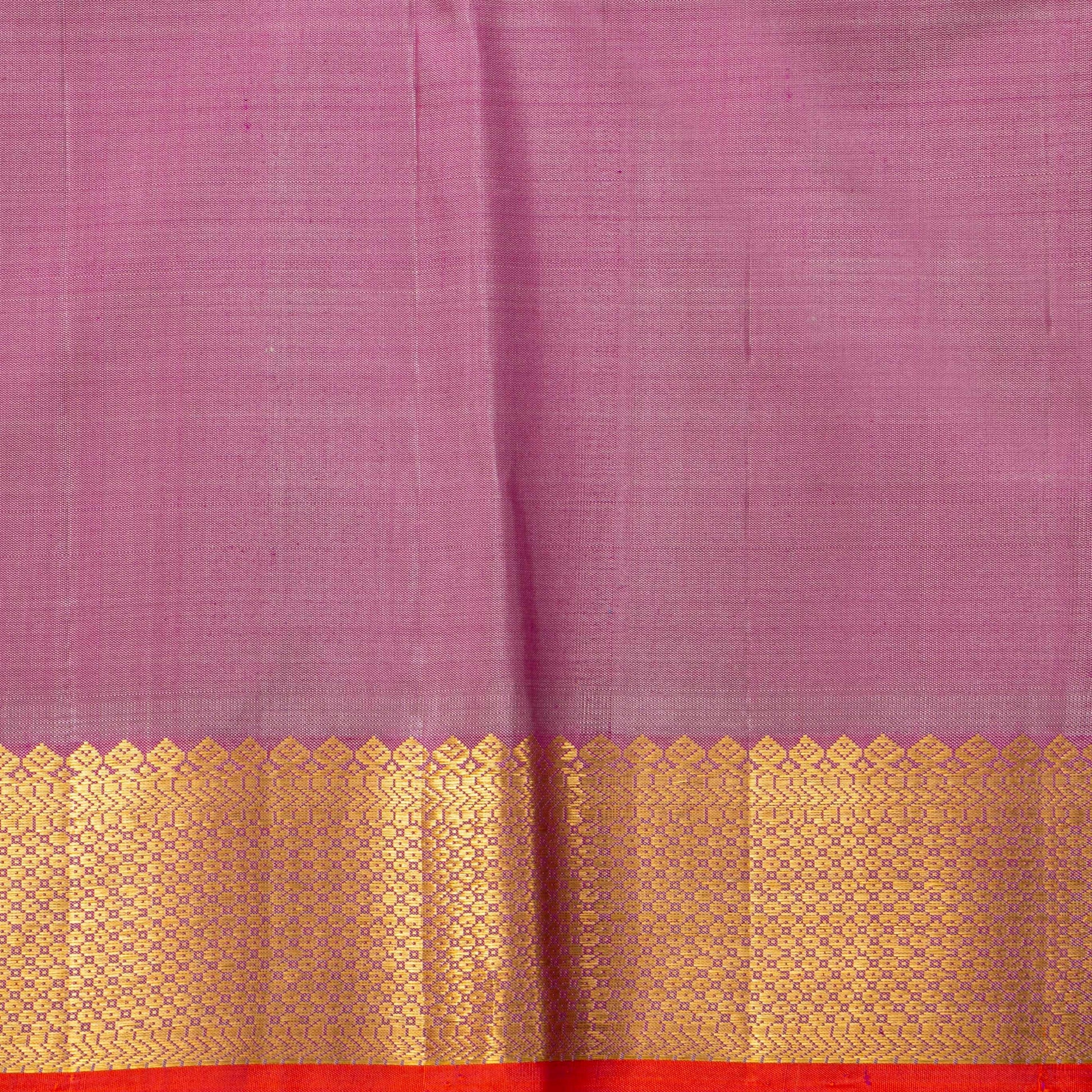 Purple And Pastel Pink Kanchipuram Silk Saree For Festive Wear PV NYC 1777 - Silk Sari - Panjavarnam PV NYC 1777
