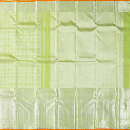 Pastel Green Kanchipuram Silk Saree For Festive Wear PV NYC 1902 - Silk Sari - Panjavarnam PV NYC 1902