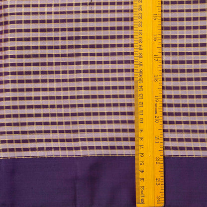 Violet And Mauve Kanchipuram Silk Saree For Festive Wear PV NYC 1827
