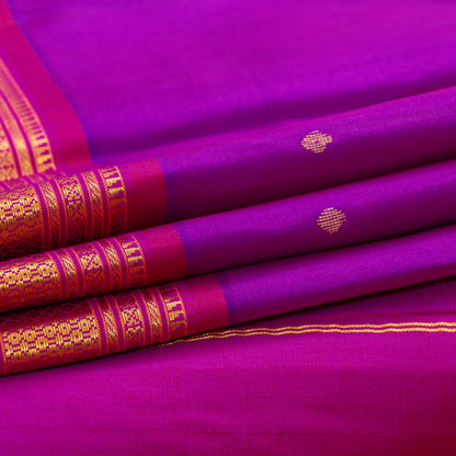 Magenta And Pink Kanchipuram Silk Saree For Festive Wear PV NYC 1932