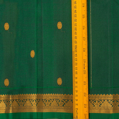 Green Kanchipuram Silk Saree For Festive Wear PV NYC 1867