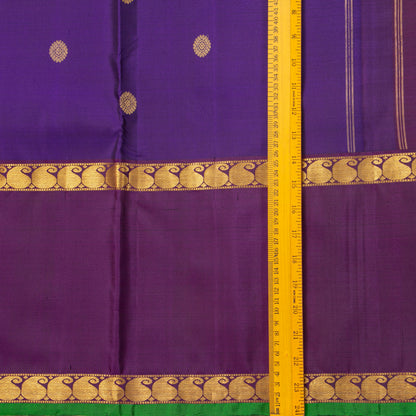 Violet And Purple Kanchipuram Silk Saree For Festive Wear PV NYC 1934