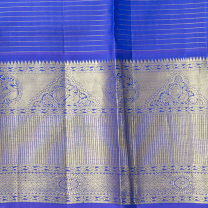 Green And Blue Kanchipuram Silk Saree For Wedding Wear PV NYC 1907