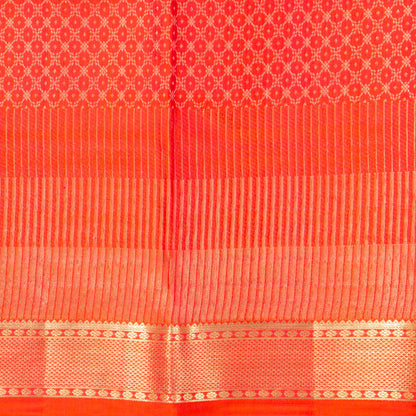 Magenta And Orange Kanchipuram Silk Saree For Festive Wear PV NYC 1876