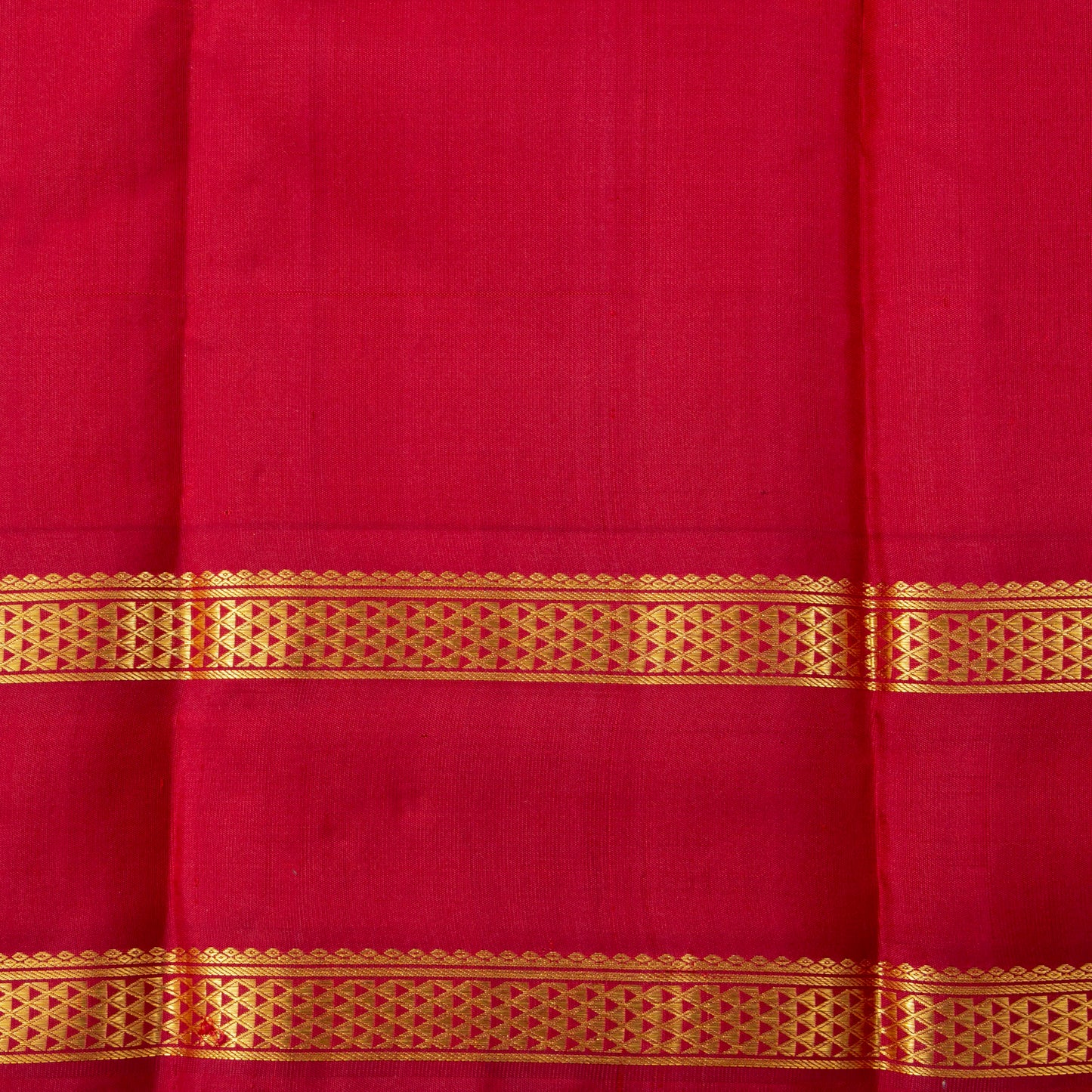 Yellow And Red Kanchipuram Silk Saree For Festive Wear PV NYC 1745