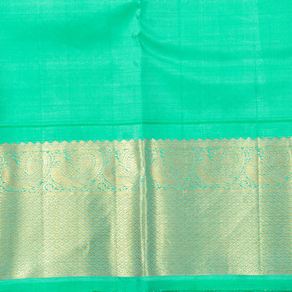 Blue Kanchipuram Silk Saree For Festive Wear PV NYC 1921