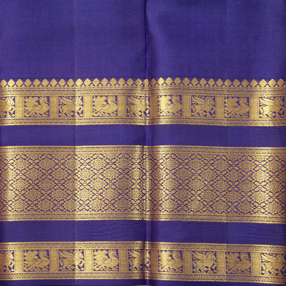 Green And Blue Kanchipuram Silk Saree For Wedding Wear PV NYC 1904