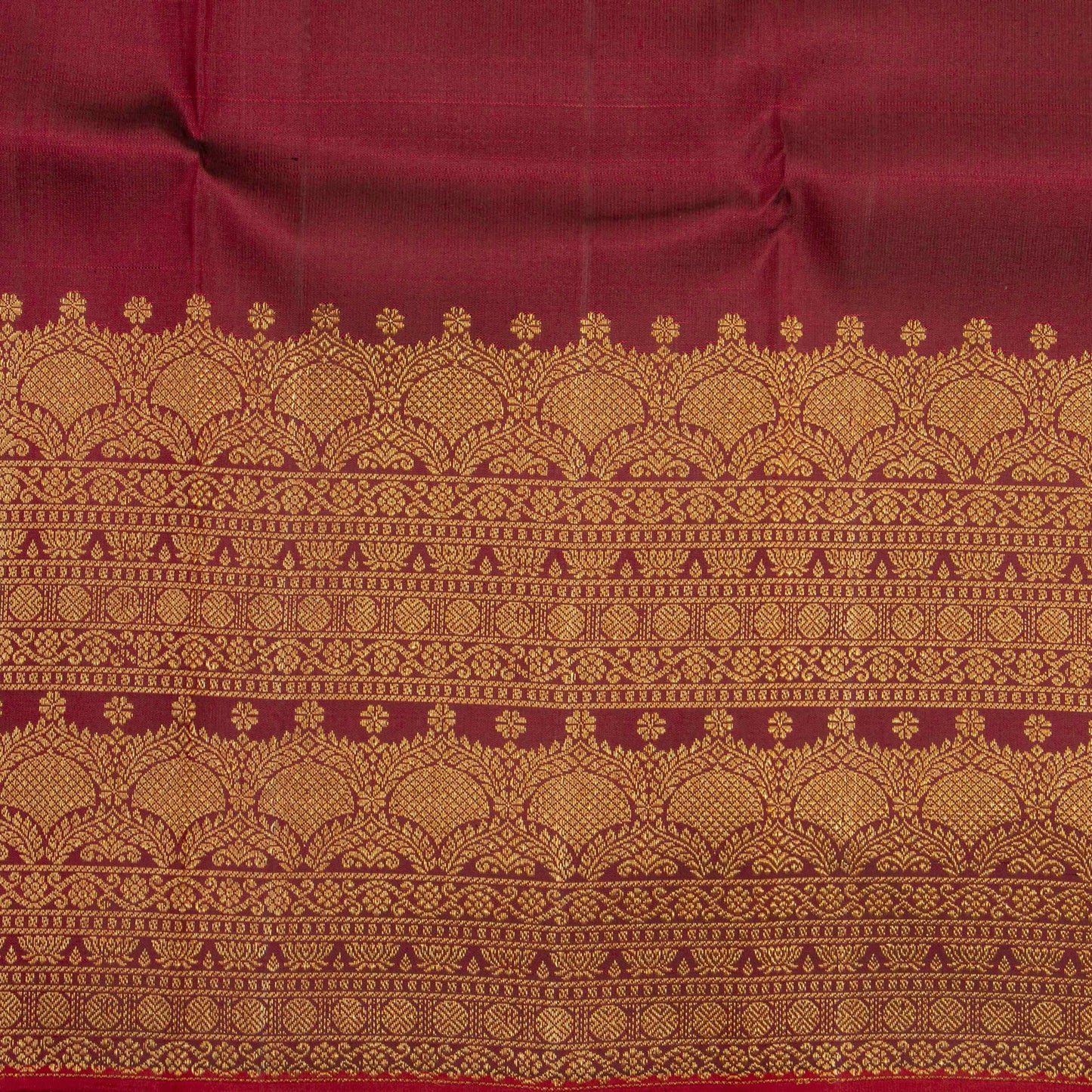 Green And Maroon Kanchipuram Silk Saree For Wedding Wear PV NYC 1914