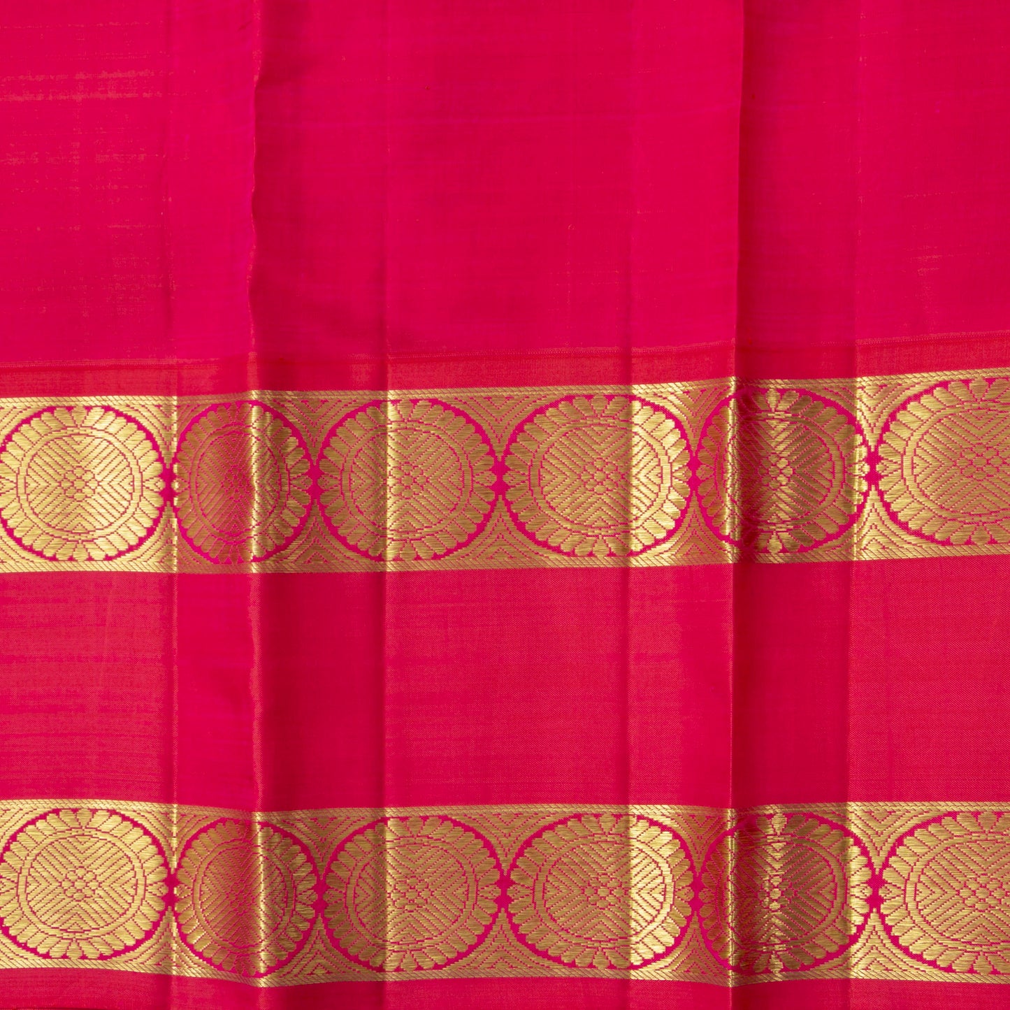 Yellow And Pink Kanchipuram Silk Saree For Wedding Wear PV NYC 1900