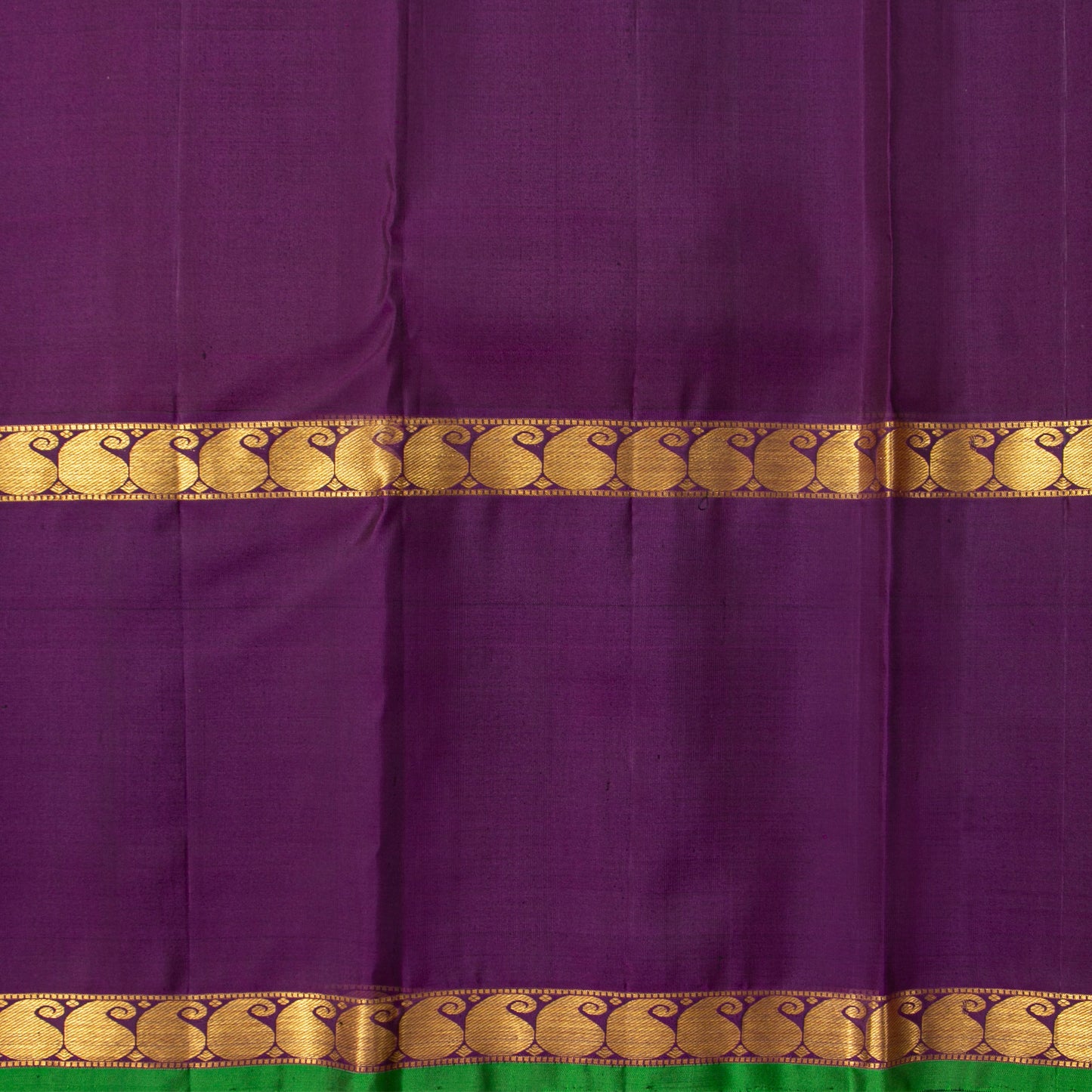 Violet And Purple Kanchipuram Silk Saree For Festive Wear PV NYC 1934