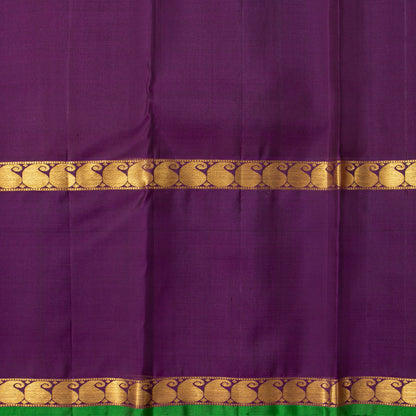 Violet And Purple Kanchipuram Silk Saree For Festive Wear PV NYC 1934