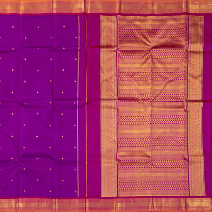 Magenta And Pink Kanchipuram Silk Saree For Festive Wear PV NYC 1932