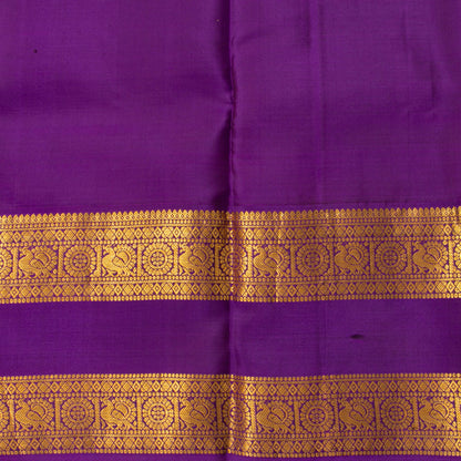 Elachi Green And Purple Kanchipuram Silk Saree For Festive Wear PV NYC 1935