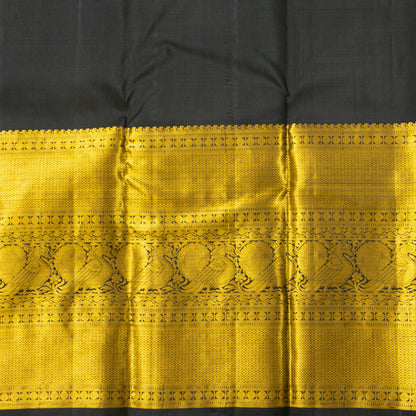 Off White Kanchipuram Silk Saree For Festive Wear PV NYC 1829