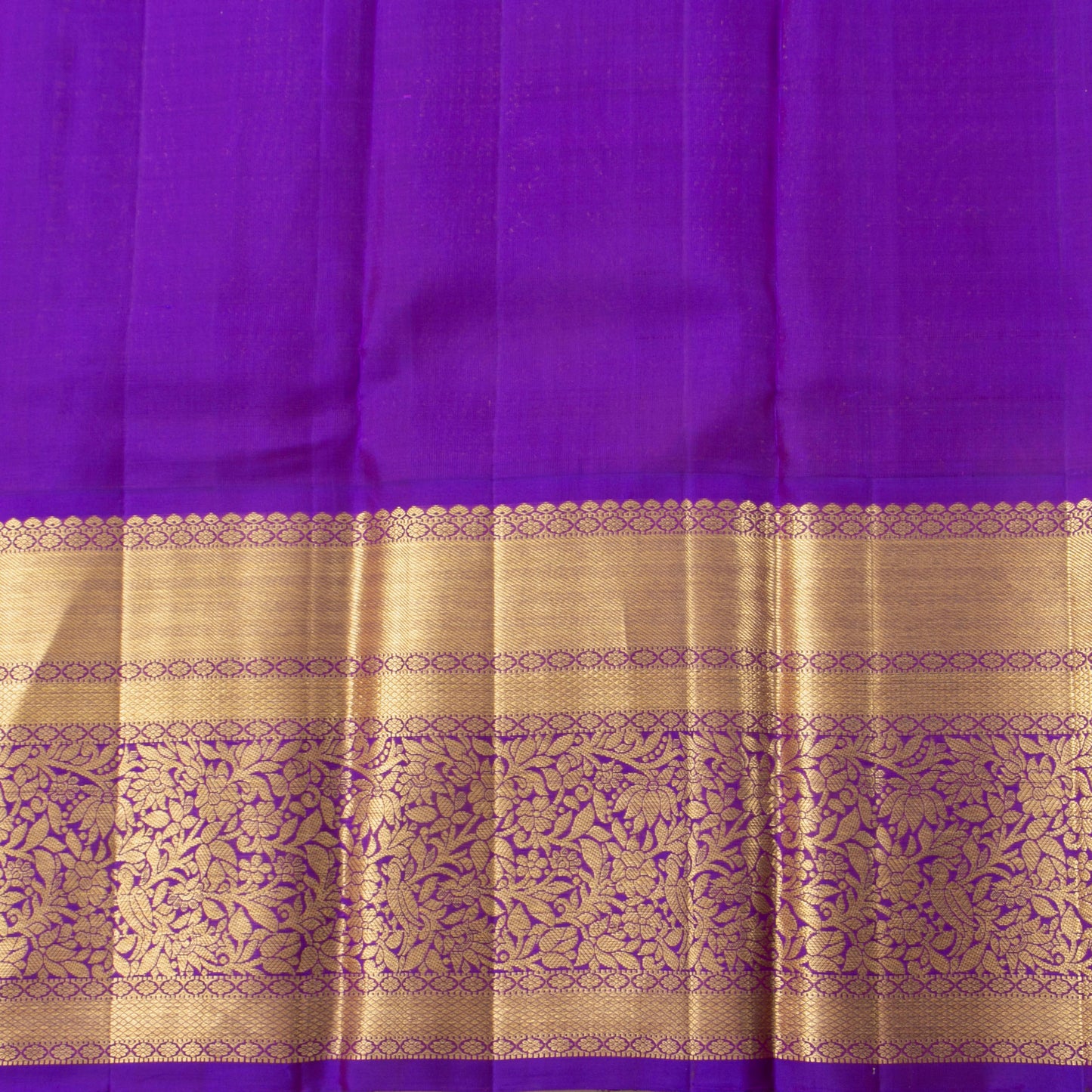 Lotus Pink And Violet Kanchipuram Silk Saree With Zari Checks For Bridal Wear PV NYC 1906